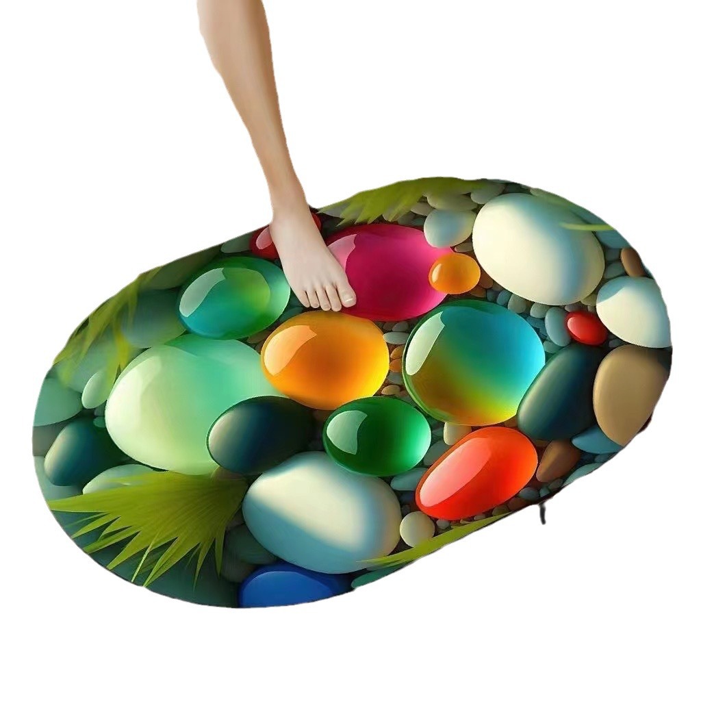ويبيع الصانع بالجملة بسعر الجملة بسعر الجملة، حجر 5 D لحمام الاغتسال مقاوم للانزلاق Item Picture