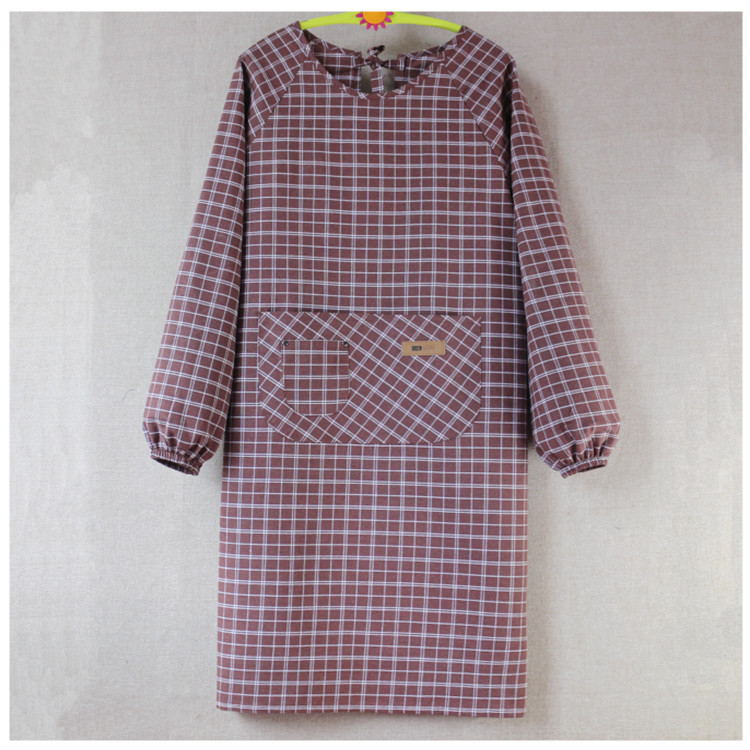 Apron Long Sleeve Loose Extended Large Size Men's Overalls With Sleeves Korean Version Of Cotton Reverse Dress Sleeve Overalls details Picture