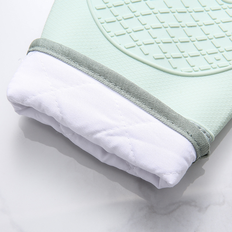 【LOVELY HOME】【 Hold Jia 】 Heat proof glove Heat insulation thickened silicone kitchen oven baking high temperature, non-slip and heat microwave oven baking Specification drawing