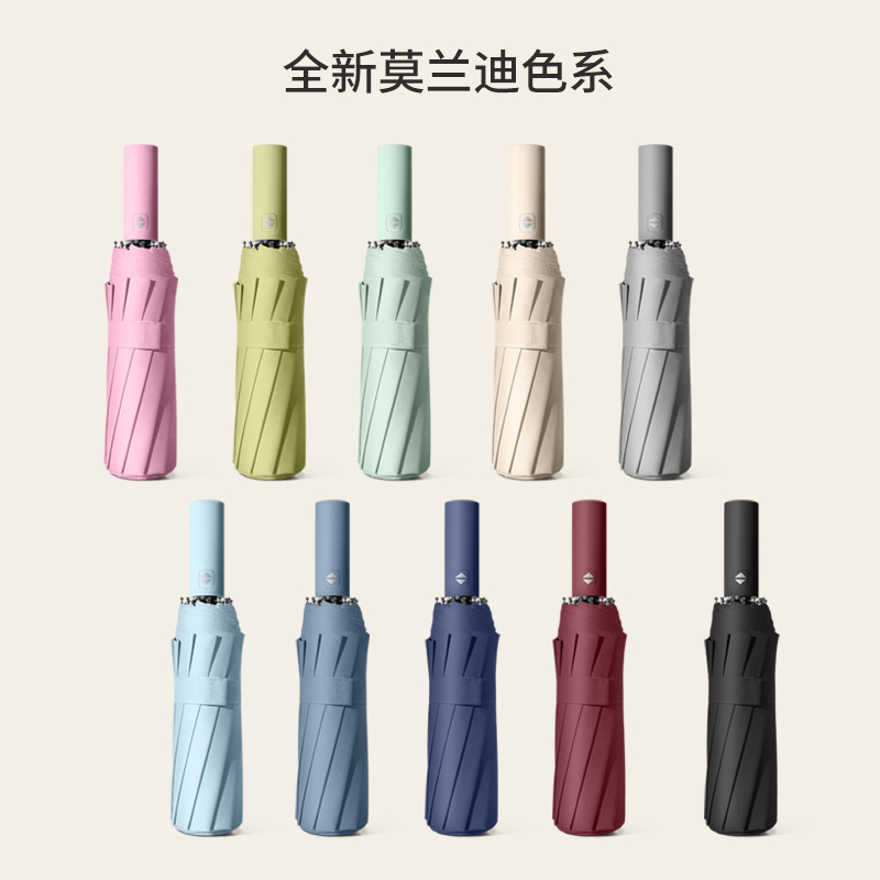 Fully automatic umbrellas for both weather and sun protection, UV protection, wholesale in stock, customized advertising logos, men's and women's sun umbrellas Specification image