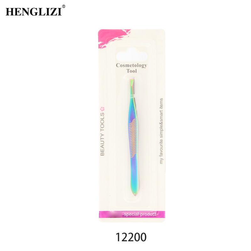  眉夹/不锈钢/美妆化妆工具/修眉/假睫毛工具/双眼皮贴工具白底实物图