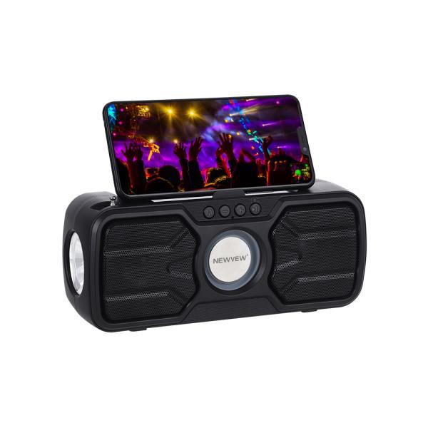 Portable Solar Portable Usb/ Tf/Fm/Dc Bluetooth Wireless Speaker With Flashlight Nv-9230 details Picture