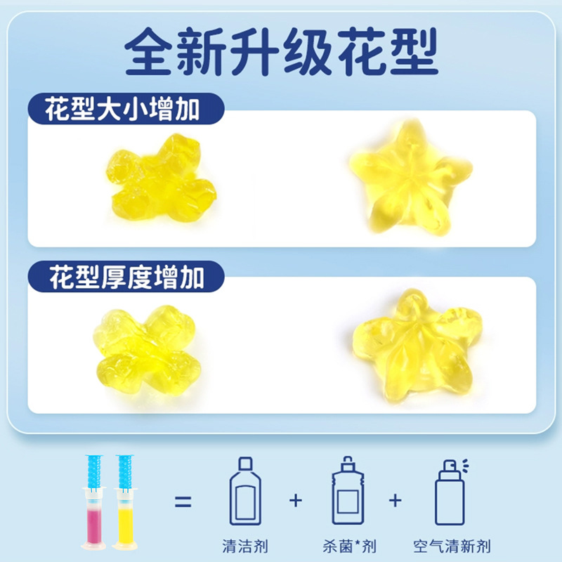Air OMA马桶伴侣凝胶小花盒装28朵厕所持久留香洁厕灵花朵清洁剂 Application Scenario
