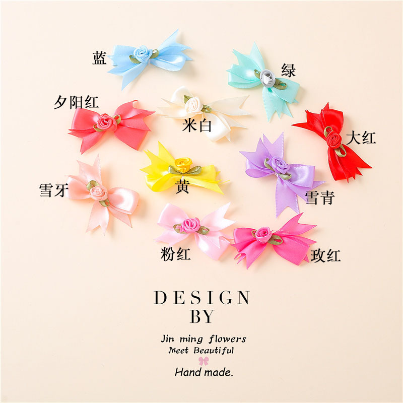 工艺品装饰花/家纺家居服装/燕尾结玫瑰产品图