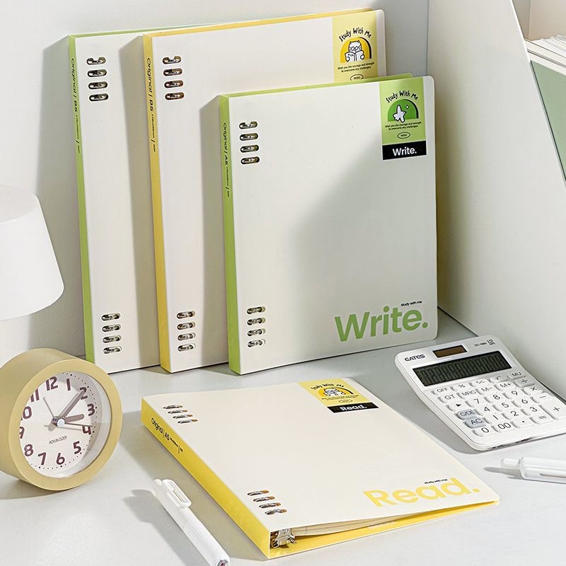 文谷a5/b5可拆卸活页本 高中生加厚考研初中生小学生笔记本本子