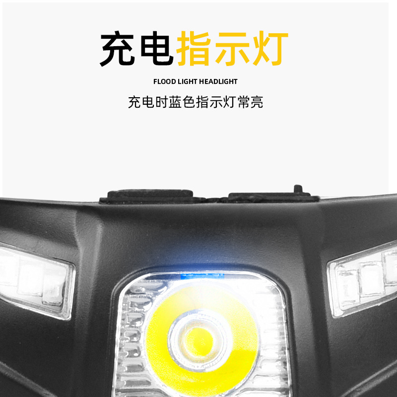 New cross-border portable high-power high-intensity led outdoor headlamp with usb charging, emergency work, camping and fishing lamp Application Scenario