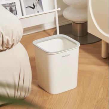 New household and office waste paper bin with high appearance level, toilet and bathroom waste paper bin without lid, bedroom and living room trash can full figure