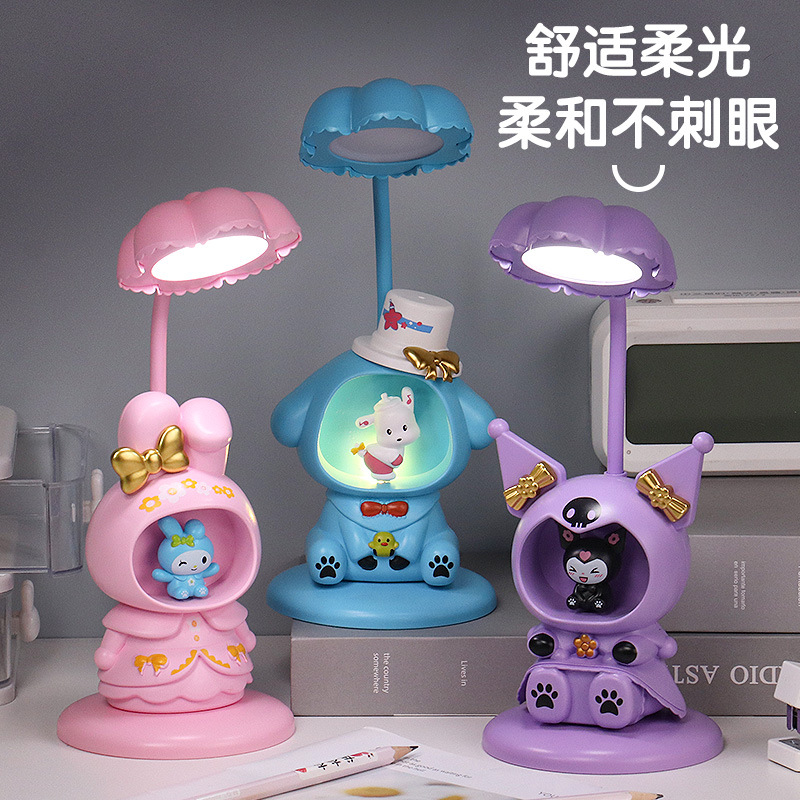 Cartoon Cartoon Kulomi Lamp Bedroom Desktop Bed Cabinet Usb Luminous Light Children's Gift Led With Pencil Sharpener Light Specification drawing