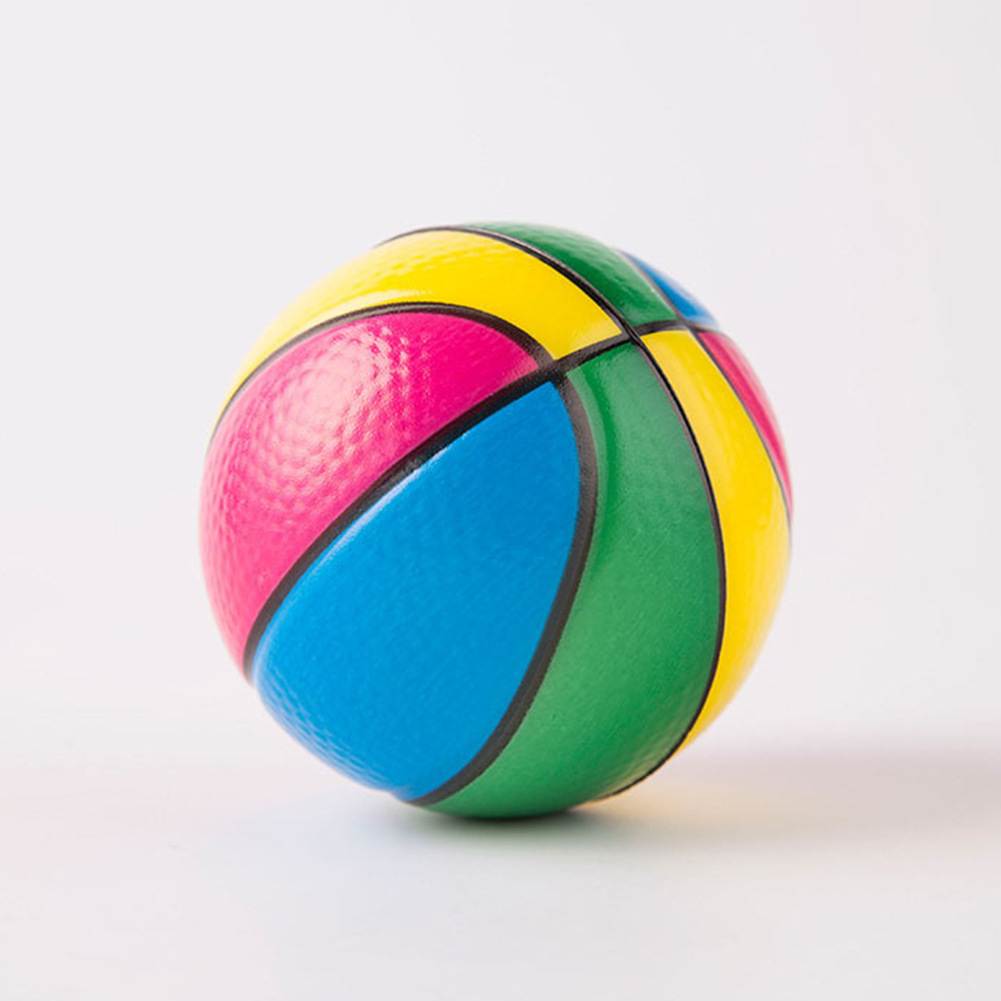 【 Factory Discount Wholesale 】Pvc Small Basketball Color Vinyl Basketball Children's Cartoon Toy Leather Ball 18Cm details Picture