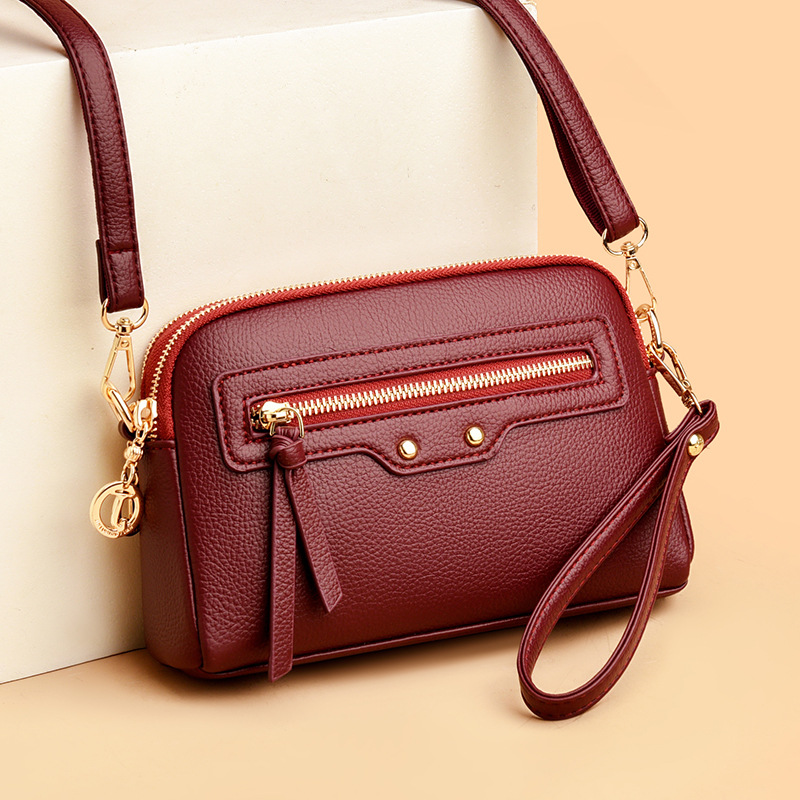 PU women's cross-border 2025 new style women's crossbody bag, spring and summer loose change bag, high-end and stylish handbag, women's single-shoulder bag details Picture