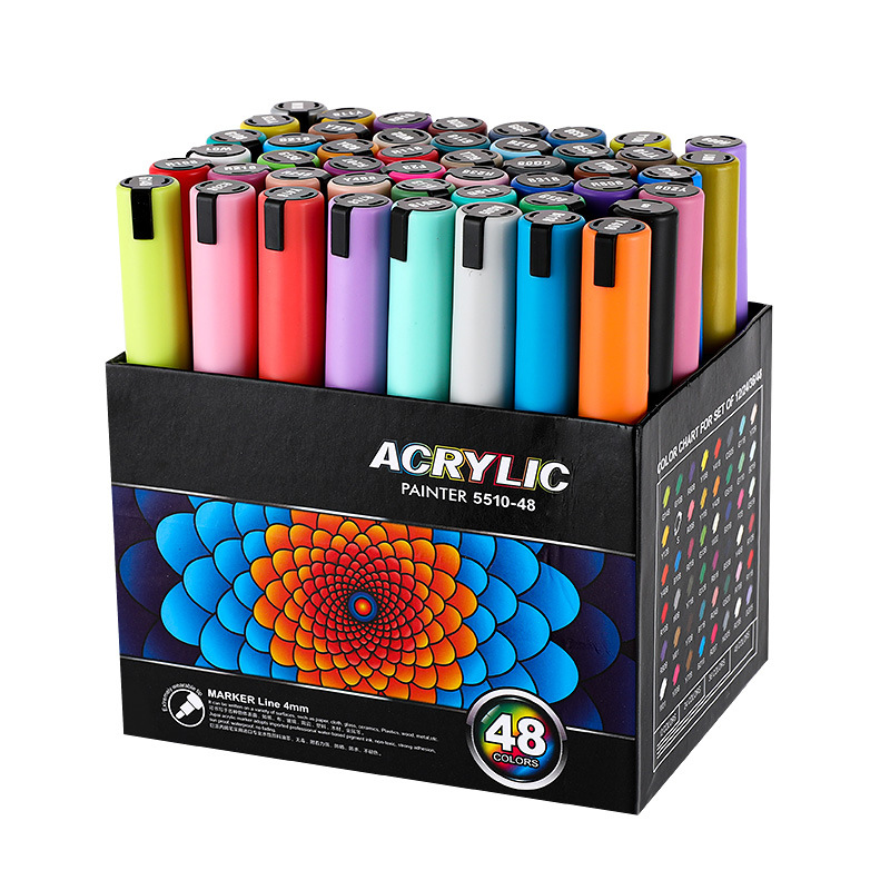 Chendi Stationery Writing Marker Wholesale Students Hand-Painted Ceramic Marker Painting Album Doodle Pen Color Water-Based Acrylic Marker Item Picture