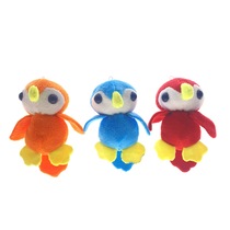 Cute parrot doll children's plush toy backpack keychain pendant claw machine doll holiday gift