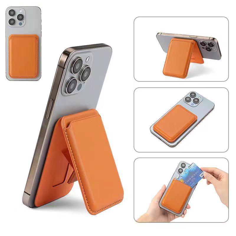 This Multi-Functional Magsafe Magnetic Card Case For Iphone Can Be Used As A Phone Stand. It's A Bestseller In Stock details Picture
