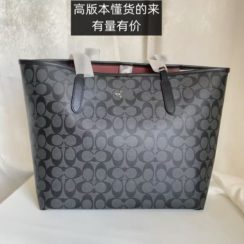 C家city33托特包原厂高品质女包老花购物袋大容量子母托特包女