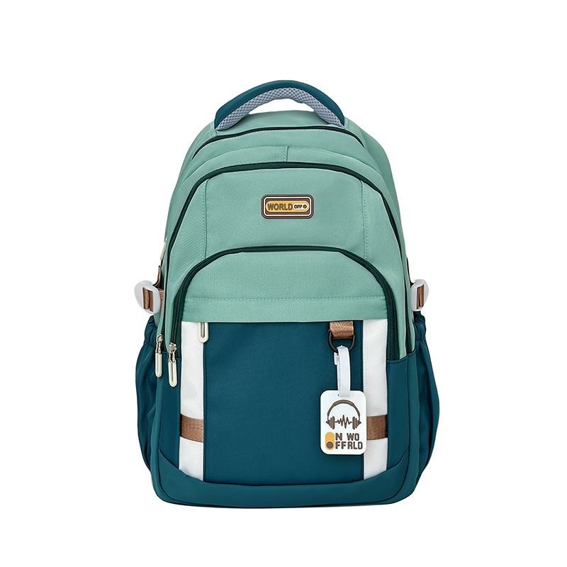 New Korean-style street fashion casual backpack for junior and senior high school students, large-capacity simple campus backpack Item Picture
