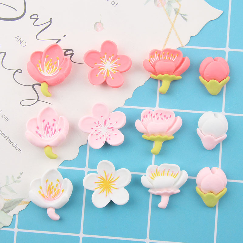 New products: Flower stamens resin cream glue phone cases, hair ties, hairpins, diy wholesale accessories, water cups, stickers, stationery boxes