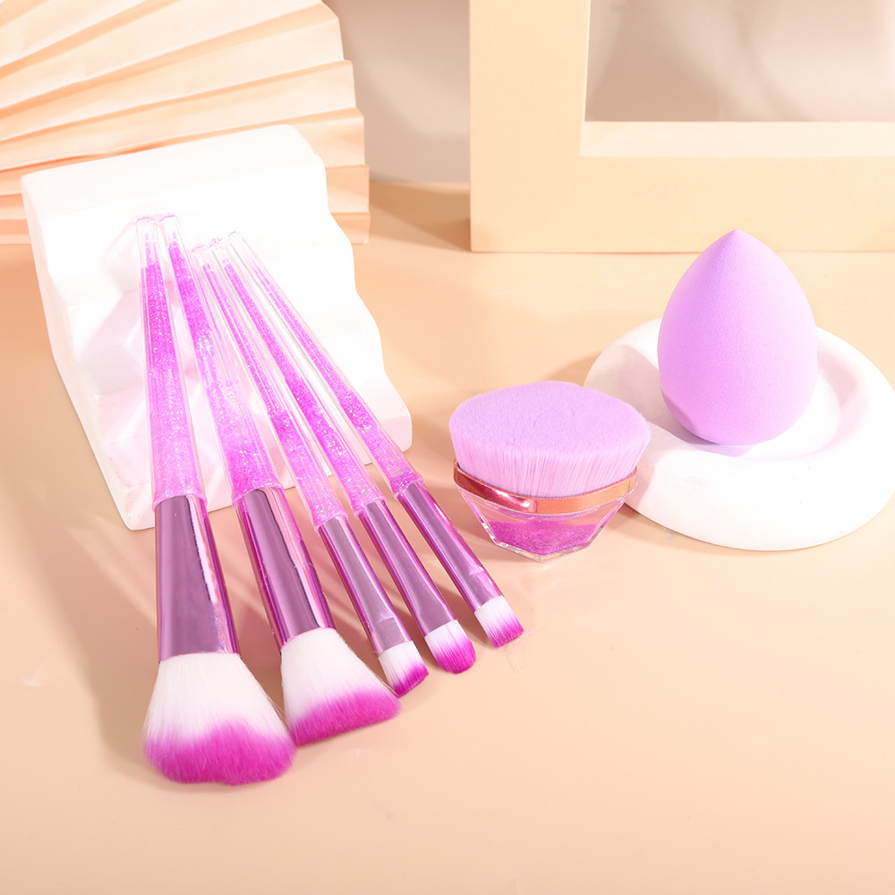 Cross-border 5-piece gift box, super soft flowing sand makeup, makeup tools, loose powder, foundation, eyeshadow, makeup set, brush, wholesale in stock Specification image
