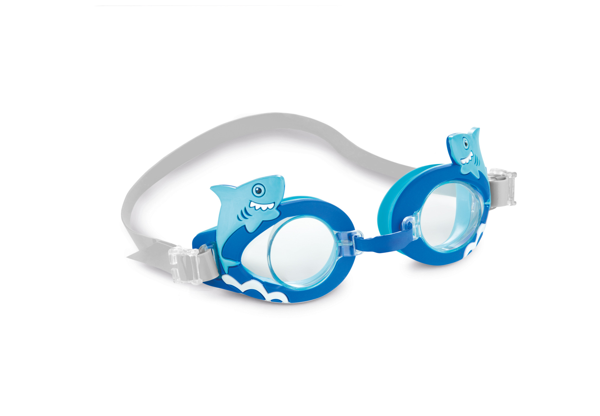 INTEX children's swimming goggles, protective goggles, waterproof and anti-fog large frame swimming goggles, boys', girls' and children's diving suits Item Picture