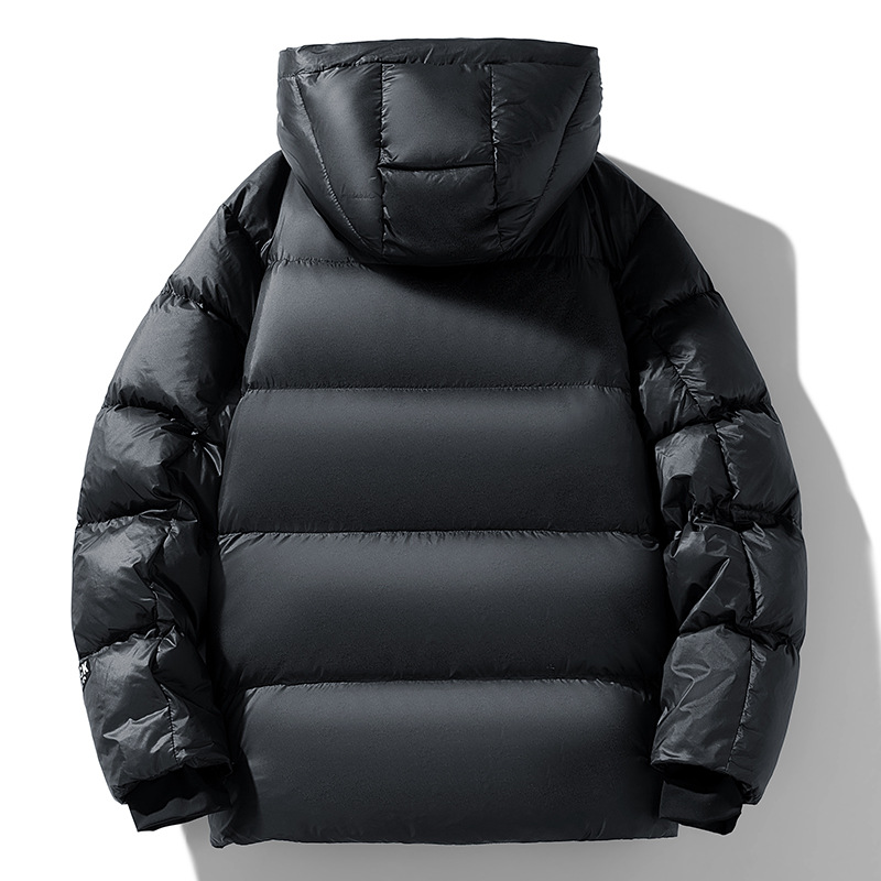 Black and gold down jacket for men, 2024 winter warm outdoor windproof hooded jacket for men, white duck down jacket for men Application Scenario