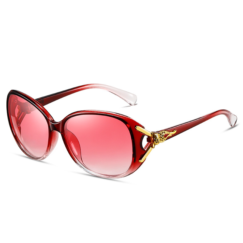 Wholesale of new trendy live-streaming sunglasses, fashionable fox head sunglasses, women's retro UV protection and sunshade glasses