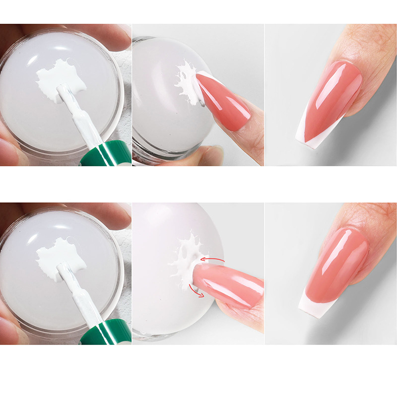 Cross-border new nail seal Magic Ribbon Diamond Milky silicone French Diamond Seal nail tool Nail Specification drawing