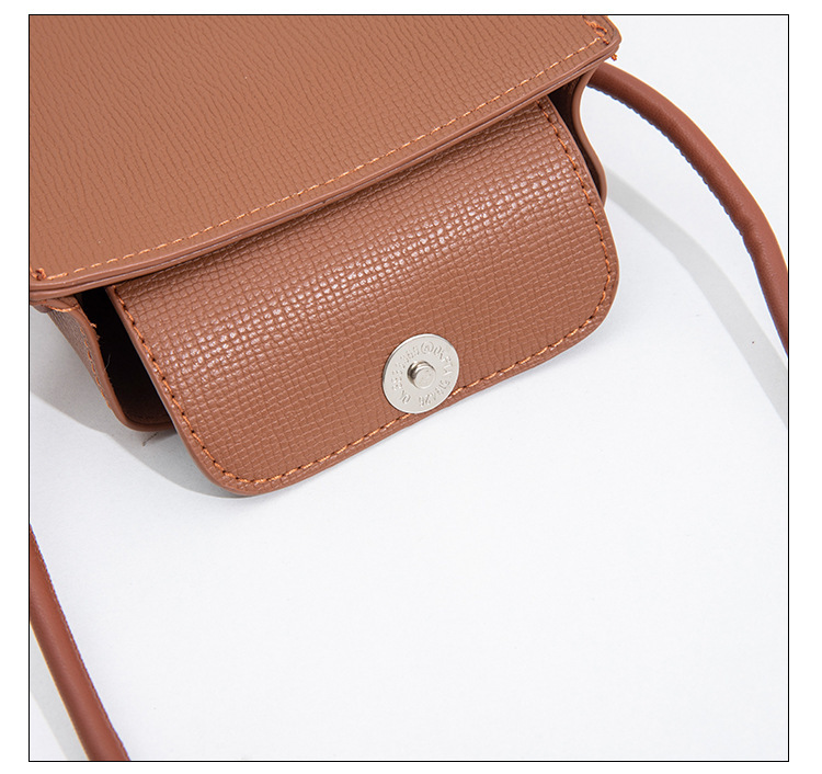 Korean Version Vertical Mobile Phone Bag Female Fashion Simple Large Capacity Three-Dimensional Crossbody Bag Japanese Foreign Trade Cross-Border Shoulder Bag Item Picture