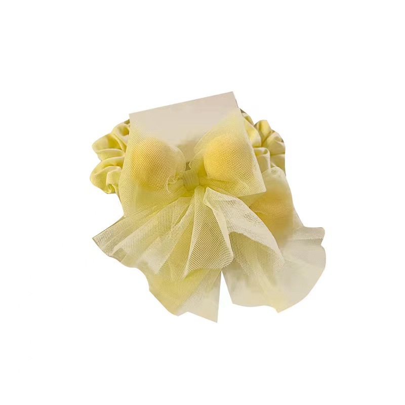 Children's Candy Bow Hair Tie 2023 Princess Wind Leather Band Female Hair Ins Wind Hair Tie Ponytail Hair Band Item Picture