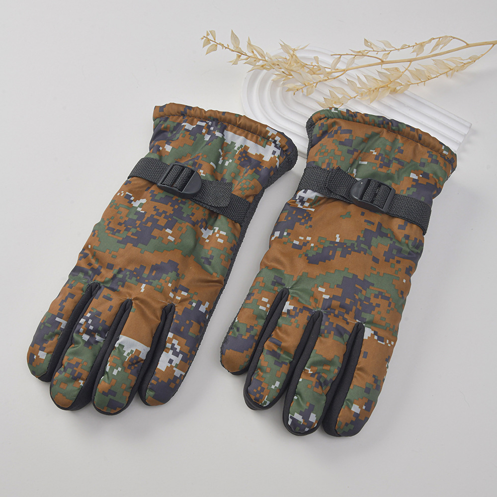 Detail shot of palm texture and reinforced stitching