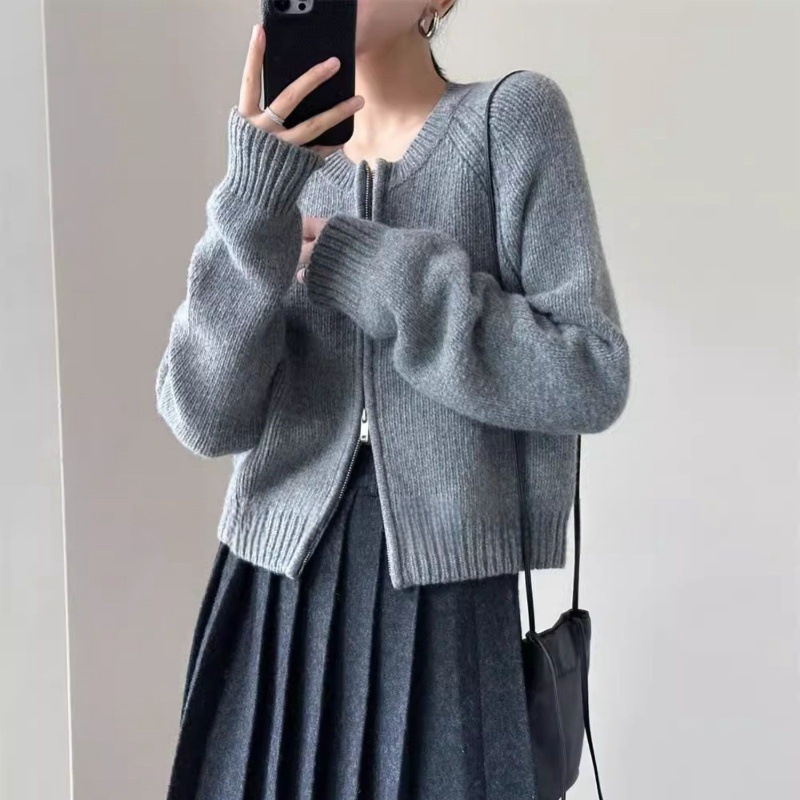 羊毛毛衣女/女装毛衫妈妈装/高领羊毛衫女/毛衣女羊毛/冬季连衣裙细节图