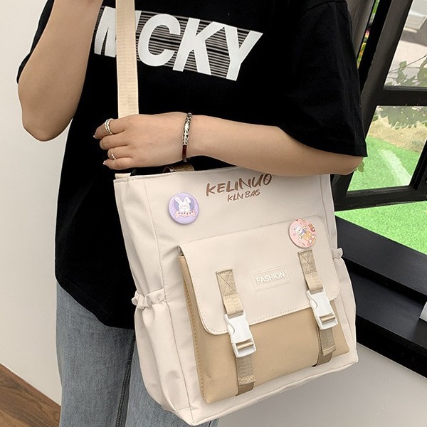 帆布女包实物图