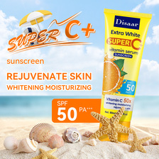 disaar跨境C+维生素防晒霜滋润提亮高倍隔离防晒乳批发Sunscreen