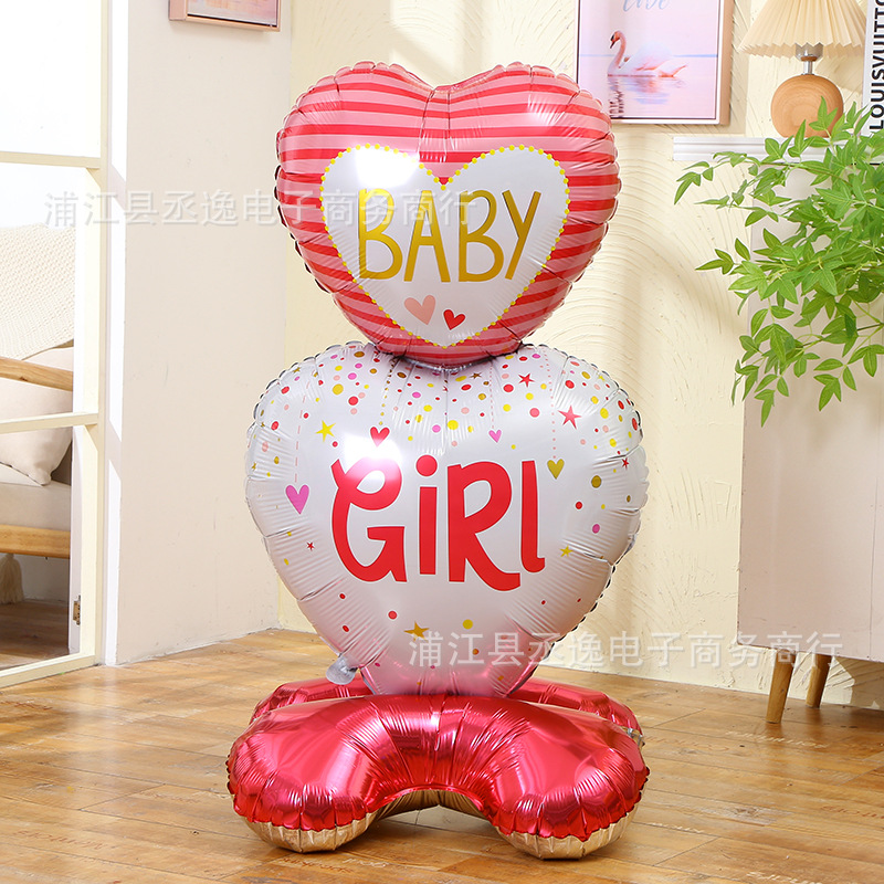 跨境大号底座/GIRL/BOY铝膜气产品图