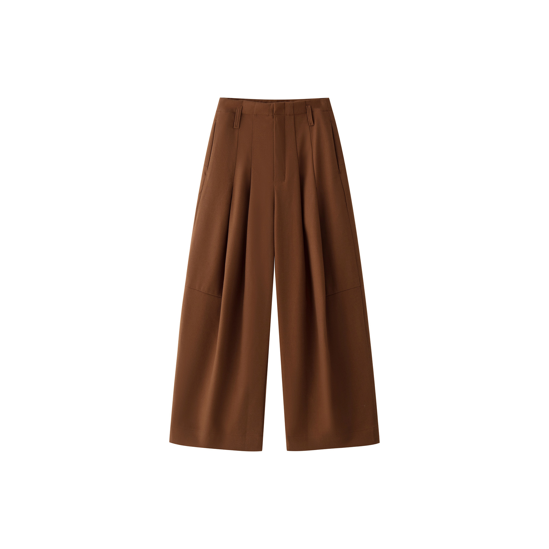 Louvre 2024 Winter New Parisian design commuter wide-leg trousers, crisp and thick, slimming long pants for women Item Picture