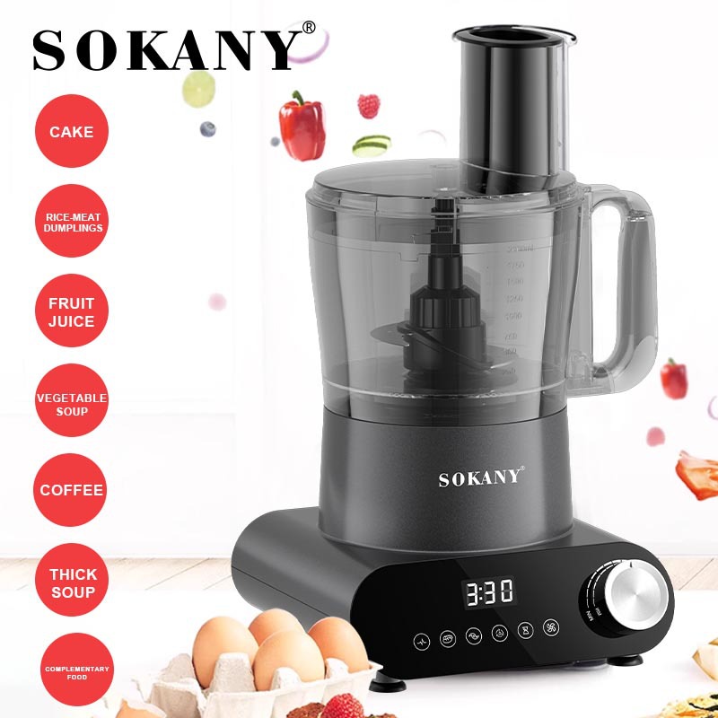 Foreign trade SOKANY03063 food processor, household 7in1 multi-functional blender, slicing, mincing, kneading and juicing machine Specification image