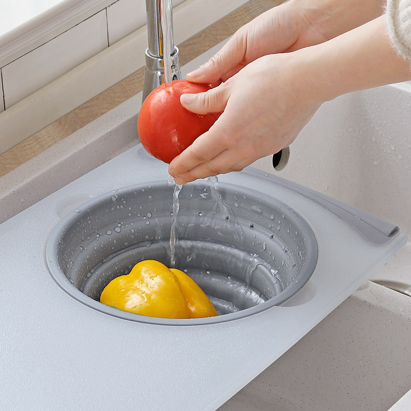Household retractable multi-functional sink cutting board details Picture