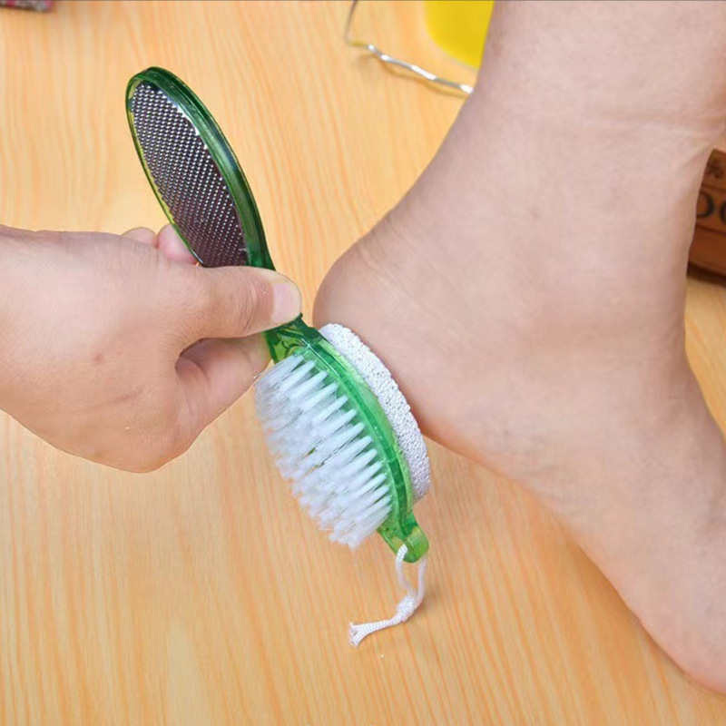 Four-in-one leather foot file