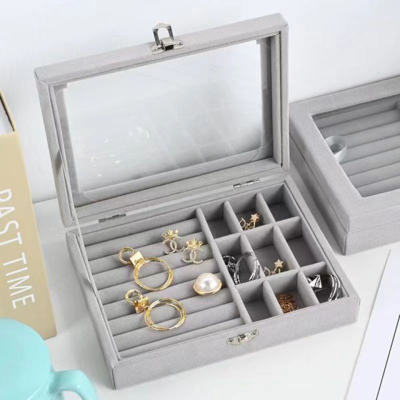 Fleece jewelry box caja de almacenamiento Item Picture