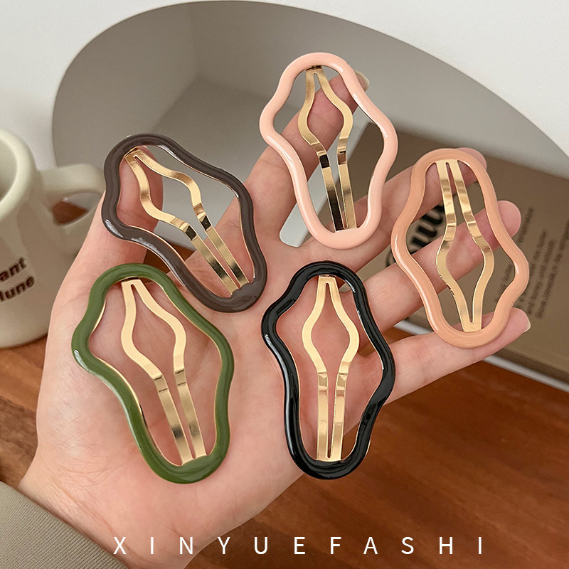 Cloud Hollowed-Out Broken Hair Bb Clip Forehead Bangs One-Line Side Clip Hair Clip Headdress Hair Clip Back Of Children's Head