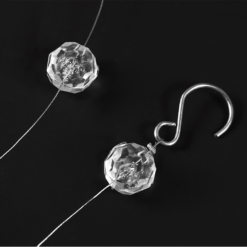 Wedding acrylic crystal pineapple connected bead door curtain, door curtain cut surface bead string, home wedding ceiling decoration bead string Specification image