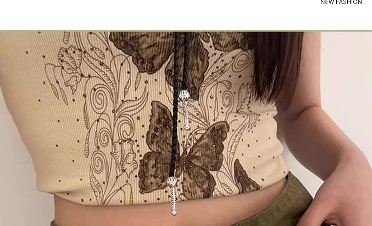 New retro silver waist chain 2025 bestseller, high-end accessory, simple yet versatile, pairs well with skirts and dress belts pic 11