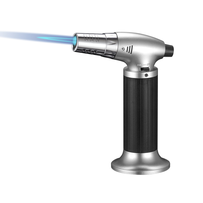 Manufacturers Wholesale Electronic Lighting High Temperature Welding Gun Spray Gun Direct Impact Windproof Adjustable Size One Key Lock Fire Lighter Item Picture