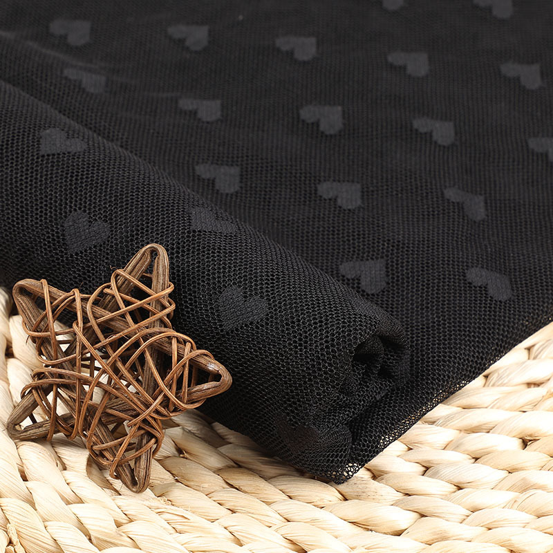 Heart-shaped full lace fabric Specification image
