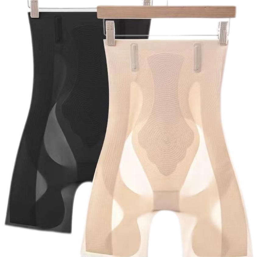 瑜伽服/鲨鱼裤/芭比裤/瘦身裤/高腰收腹内裤超长款白底实物图