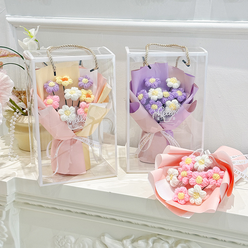 母亲节礼物手工泡芙花束教师节礼物毕业季花束泡芙手工礼品花网红