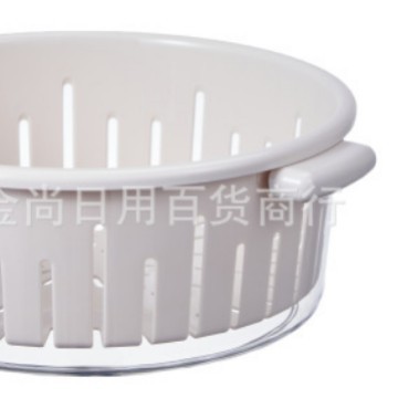 Plastic water-draining vegetable basket, thickened kitchen vegetable basket for washing vegetables and rice, household water-filtering fruit basket Application Scenario