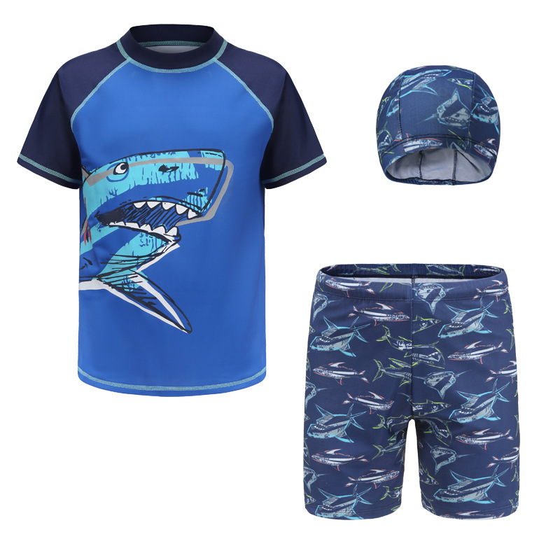 Children's Swimsuit Boys Cuhk Children Junior High School Students Swimming Suit Boys Wholesale Application Scenario