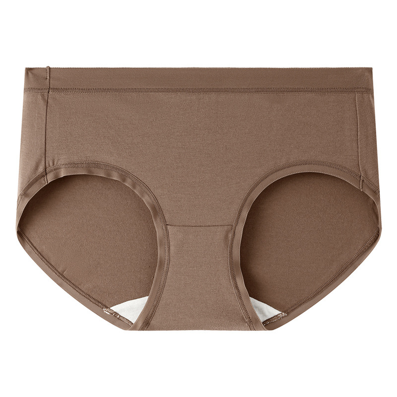 内裤/内裤女士高腰舒适/女士內裤/女士内裤/女士平角中腰白底实物图