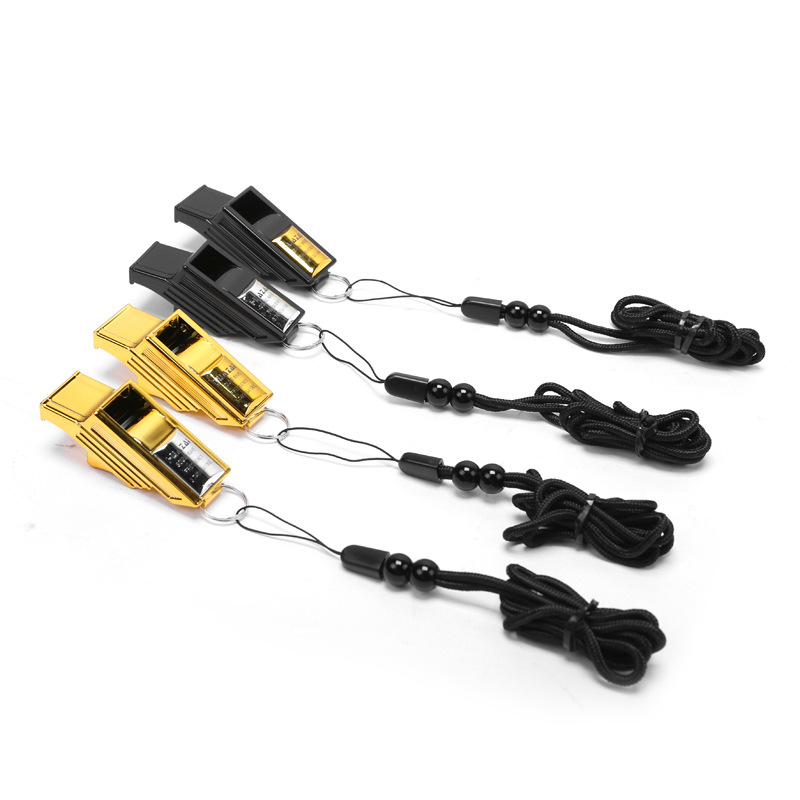 Factory direct sales of 2023 Huazi professional football, basketball and volleyball referee, coach whistles and survival whistles details Picture