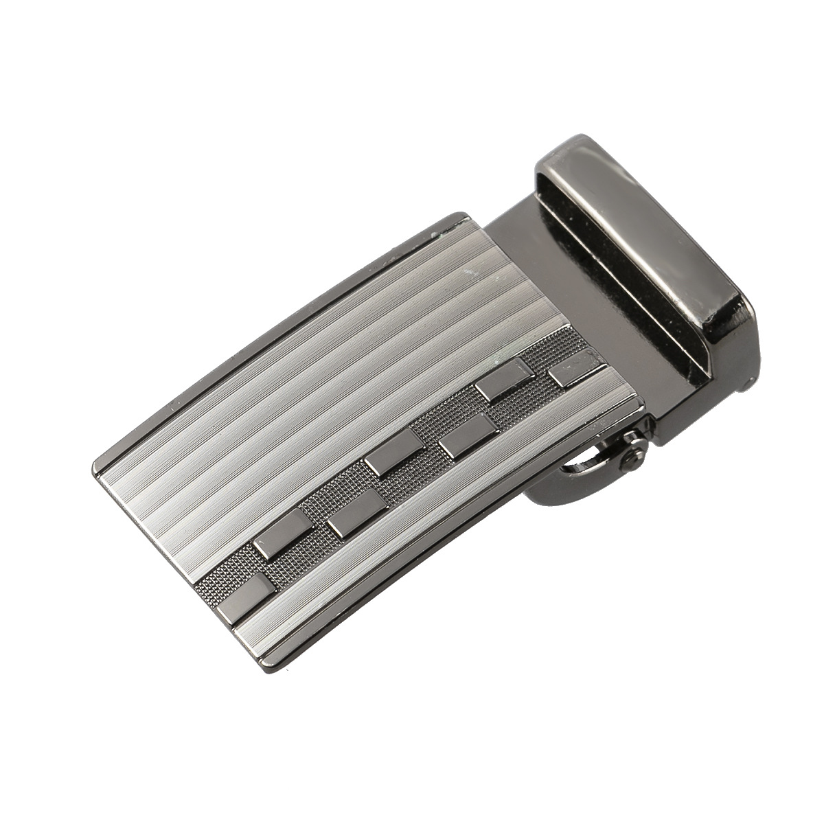 Men's Stylish Zinc Alloy 2.8Cm Perforated Waist Lead Simple Atmospheric Belt Buckle Smooth Buckle Specification drawing