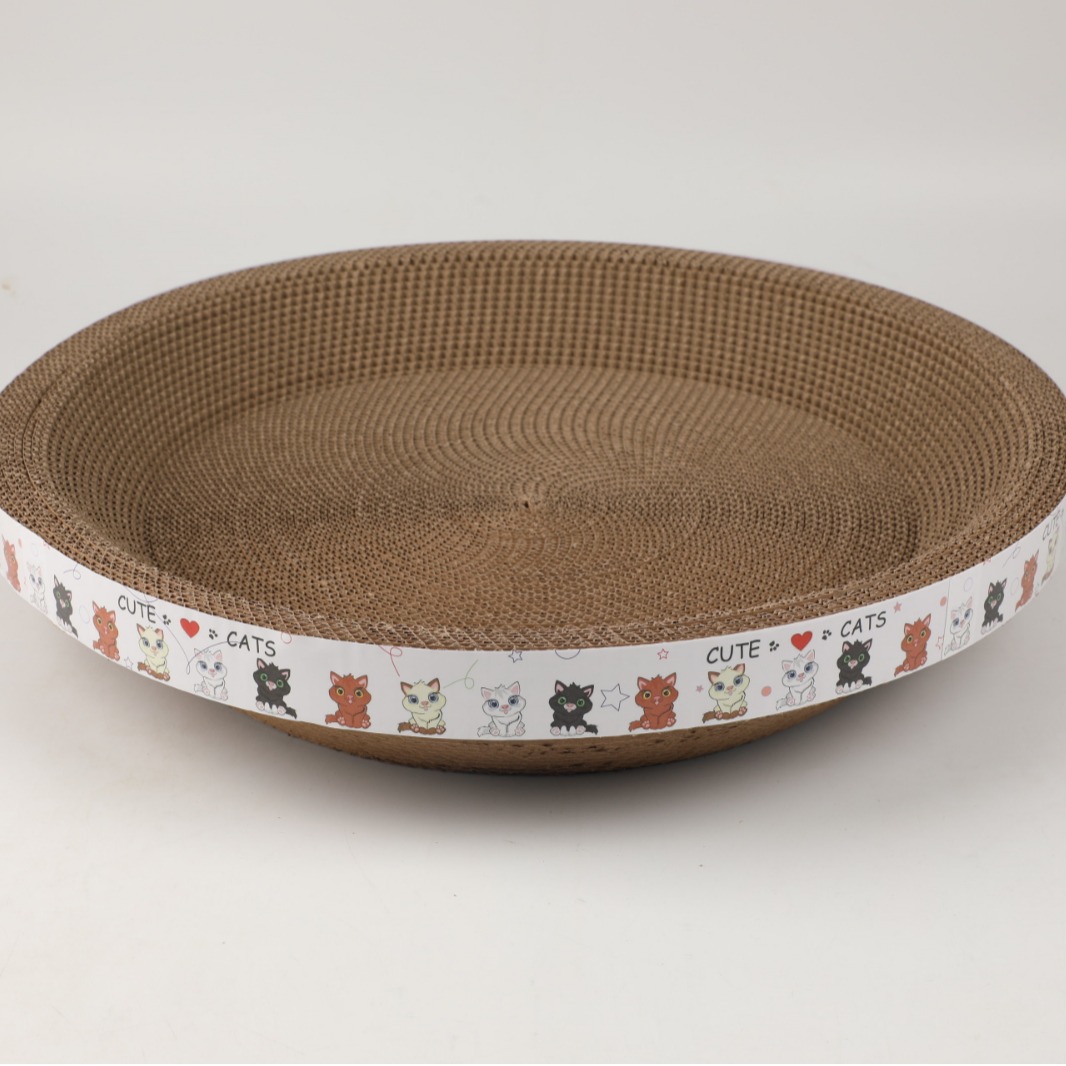 Cat Scratch Board Cat Litter Sharpener Cat Claw Board Corrugated Paper Cat Supplies Cat Scratch Bowl Cat Toy Specification drawing
